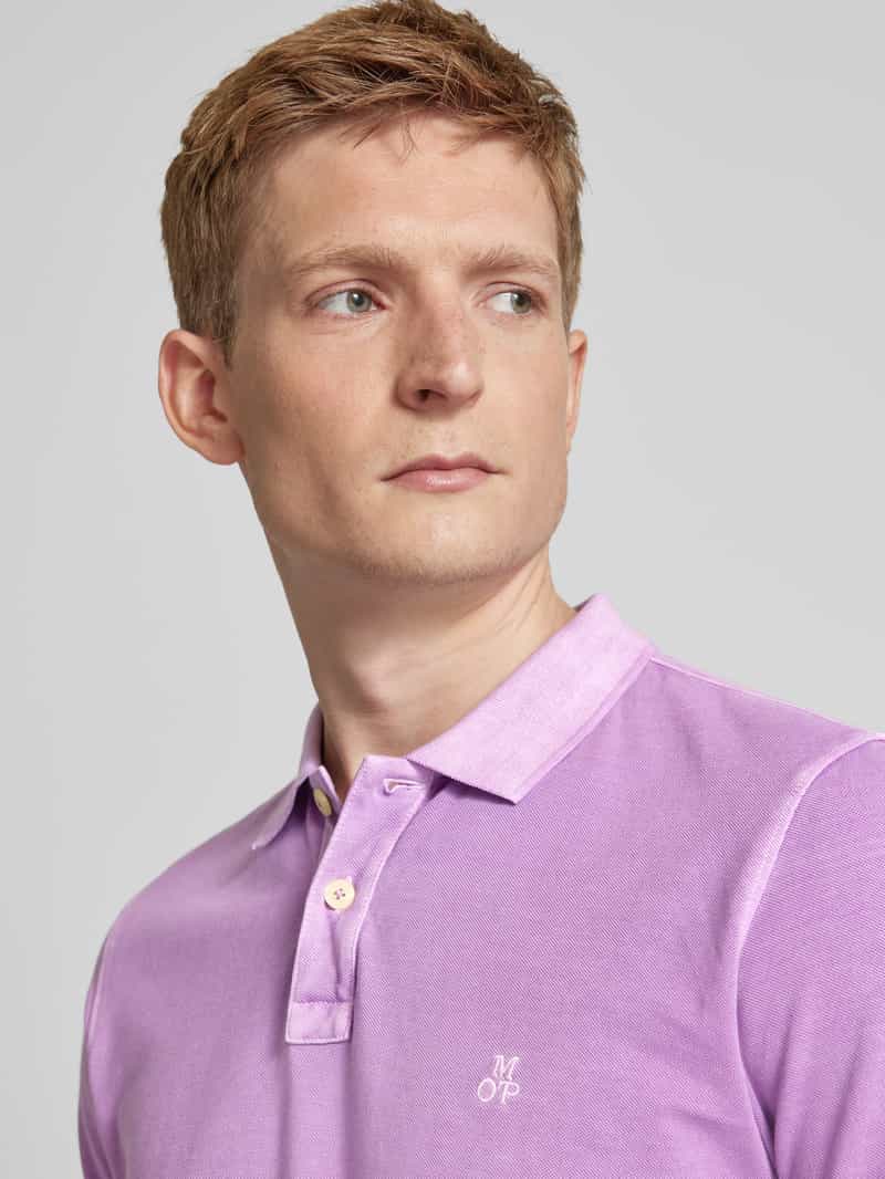 Marc O'Polo Regular fit poloshirt met labelstitching