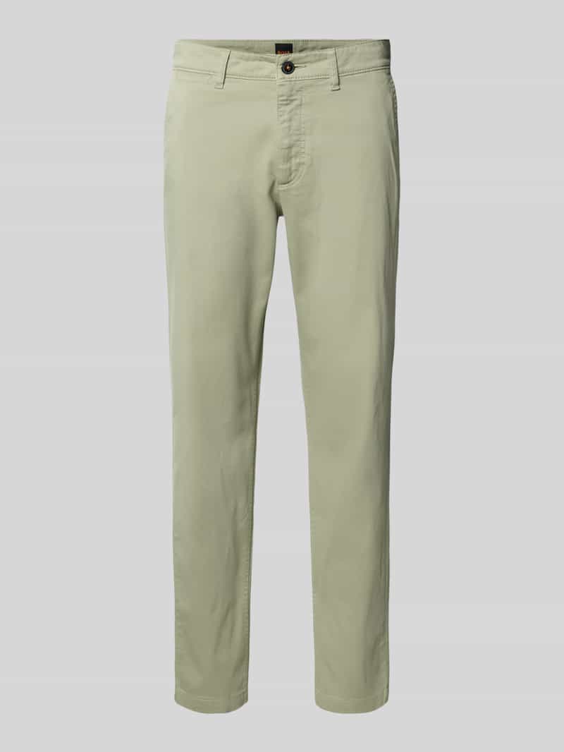 Boss Orange Regular fit chino van katoenmix