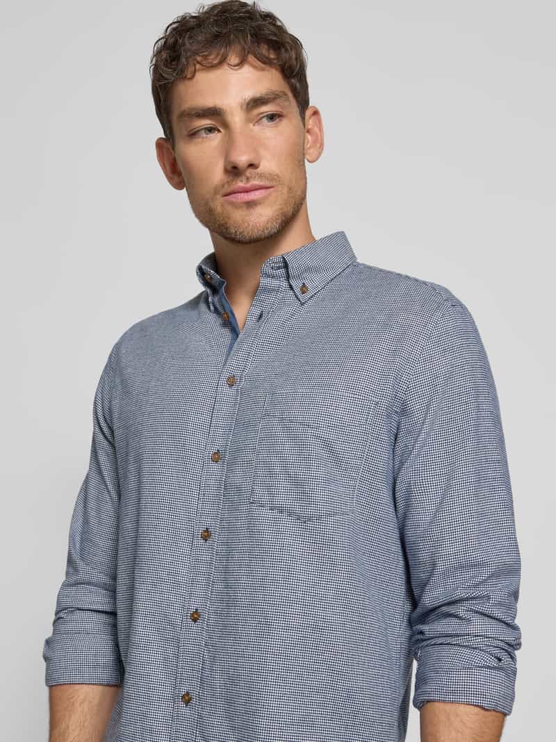 Christian Berg Men Vrijetijdsoverhemd met knoopsluiting