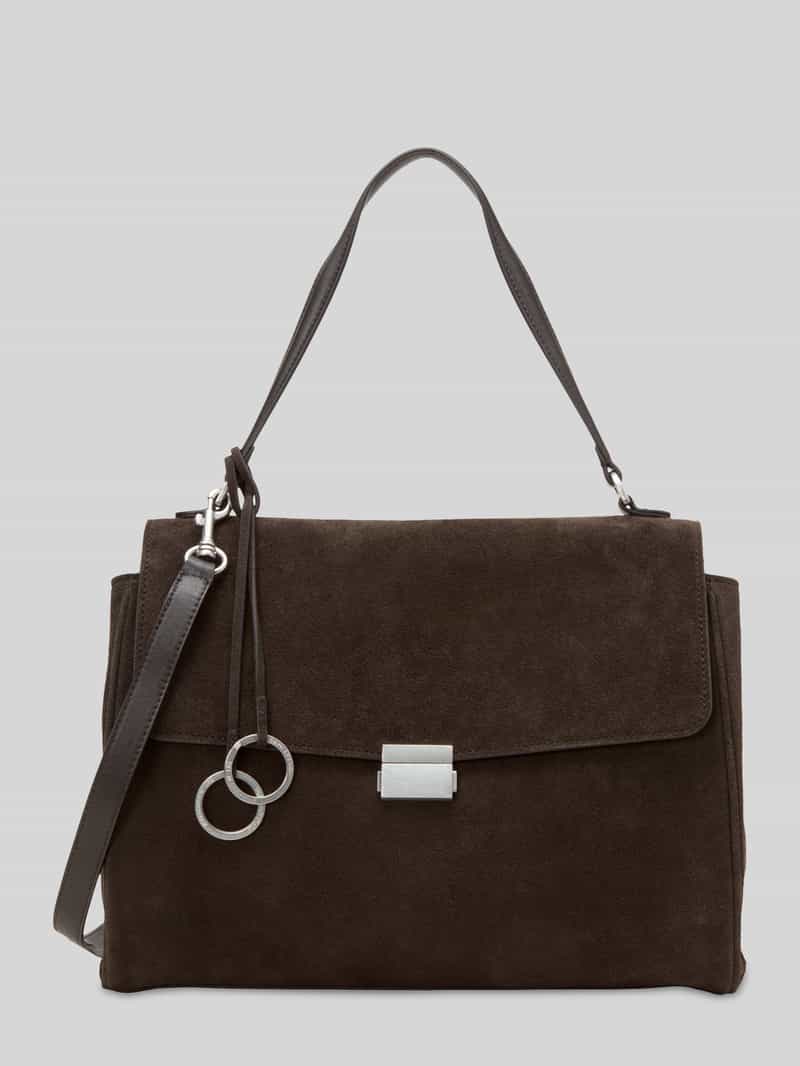 Marc O'Polo Leren handtas schoudertas Goldy Hand Bag Burnt Coffee donkerbruin