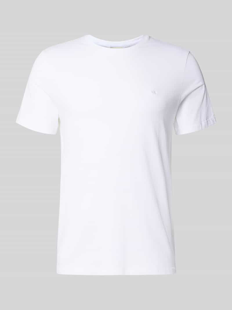 CK Calvin Klein T-shirt met labelstitching