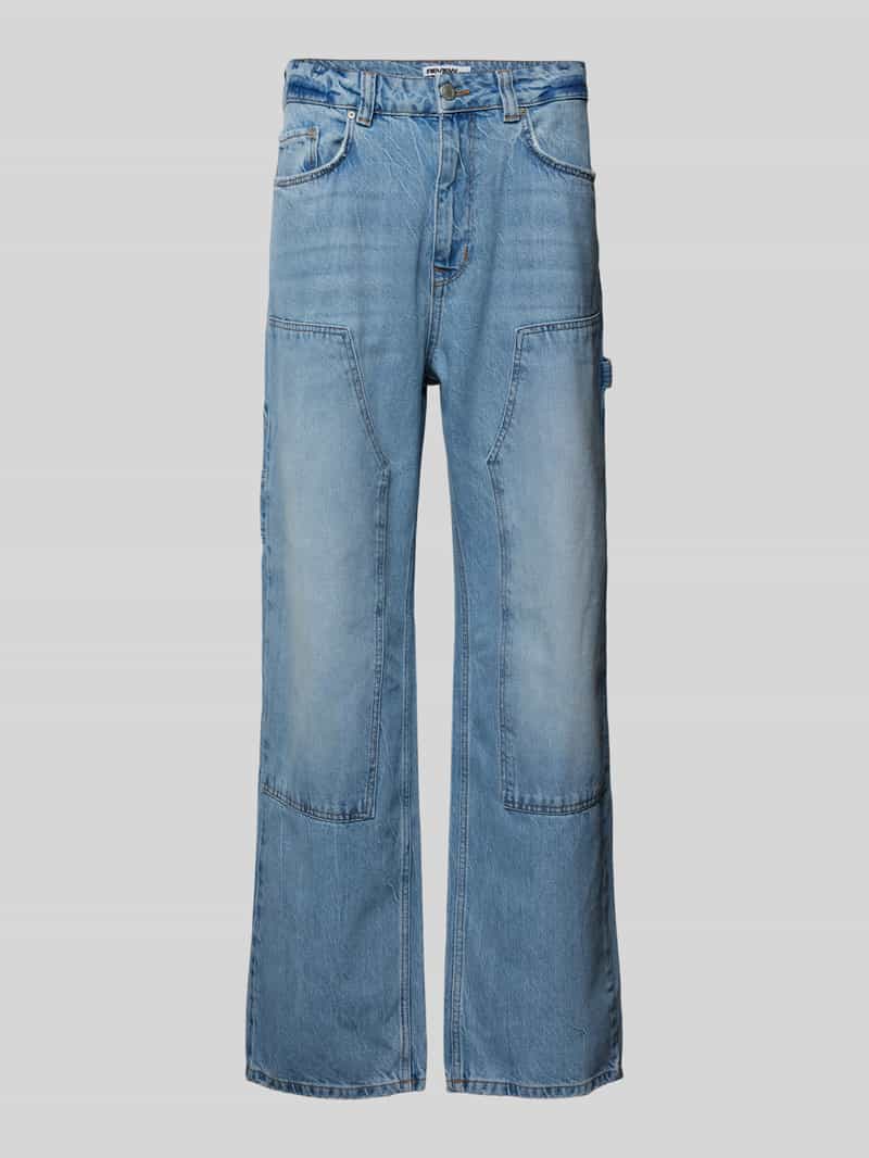 REVIEW Baggy fit jeans met hamerlus