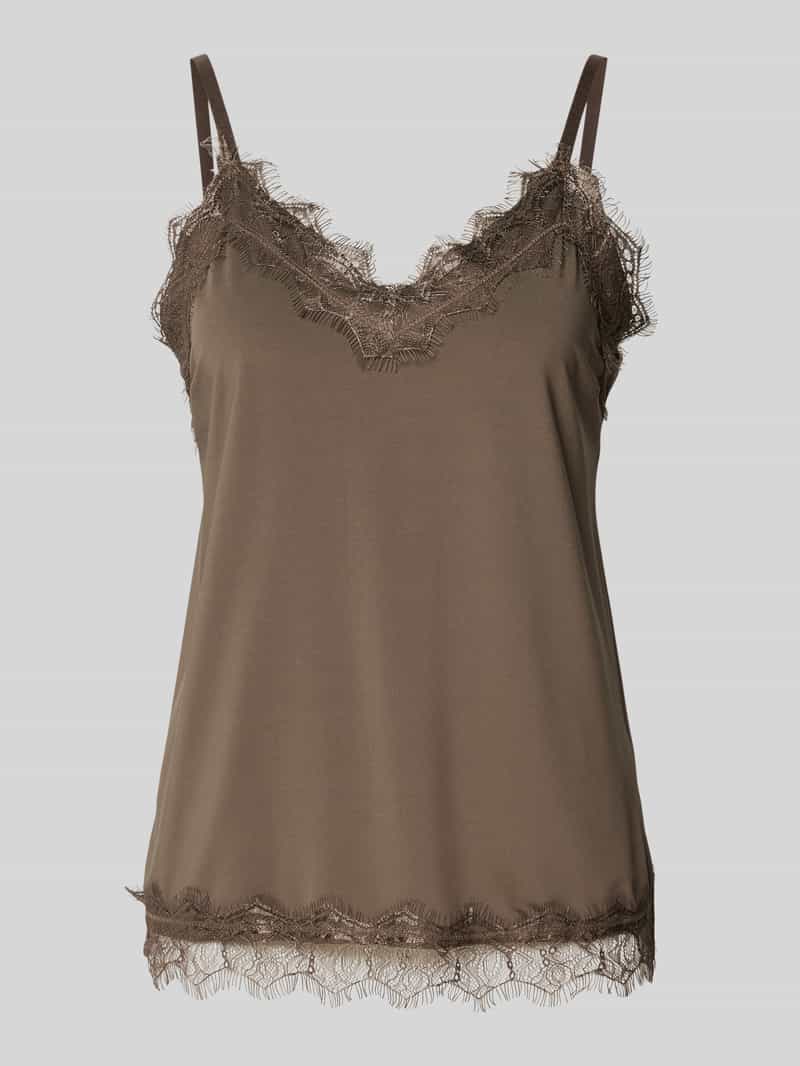 FREE QUENT Top met bandjes en kant model 'BICCO'