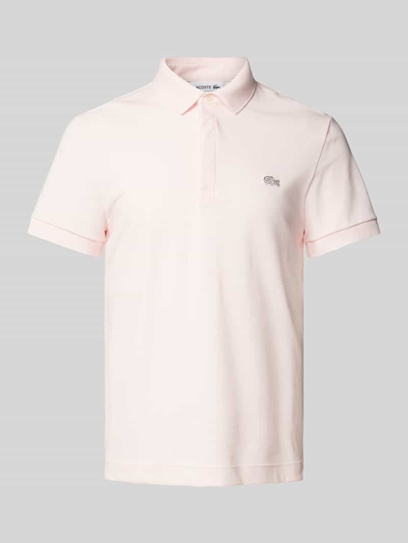 Lacoste Regular fit poloshirt met labeldetail
