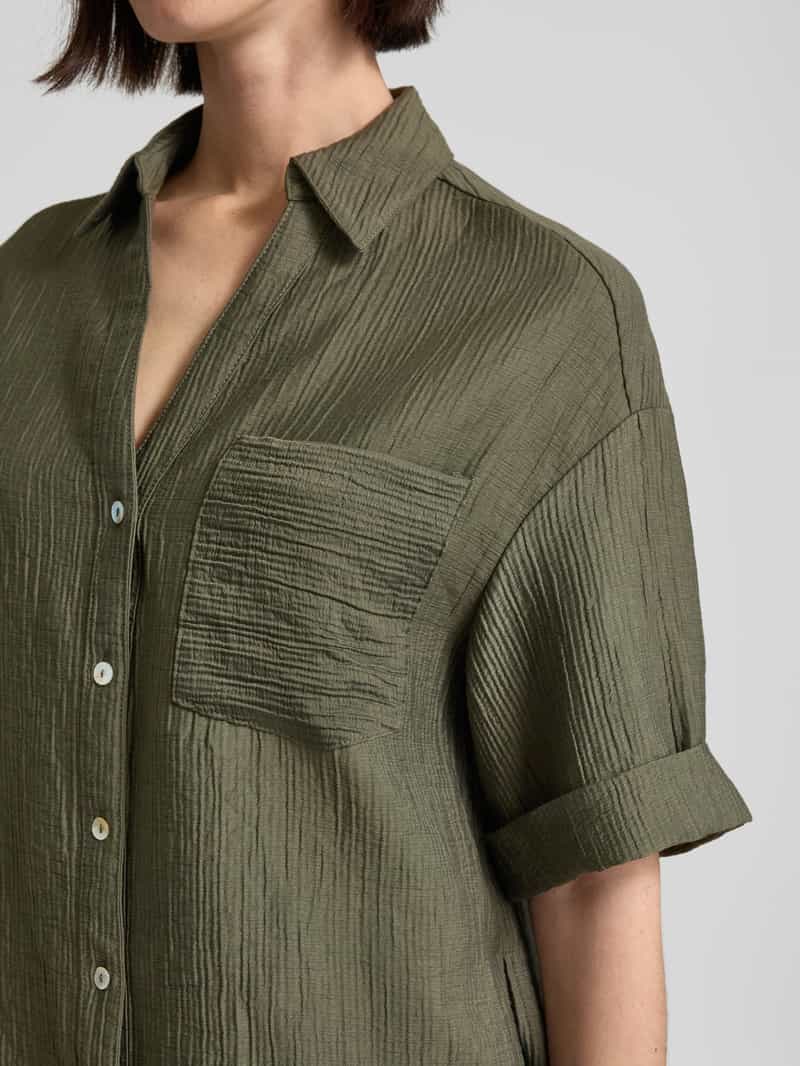 Opus Regular fit blouse met structuurmotief model 'Fiora'
