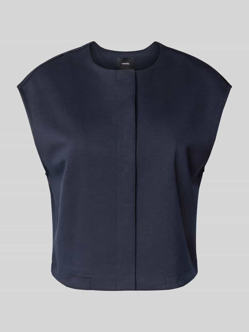 someday Wide fit gilet met ronde hals model 'Umandy'