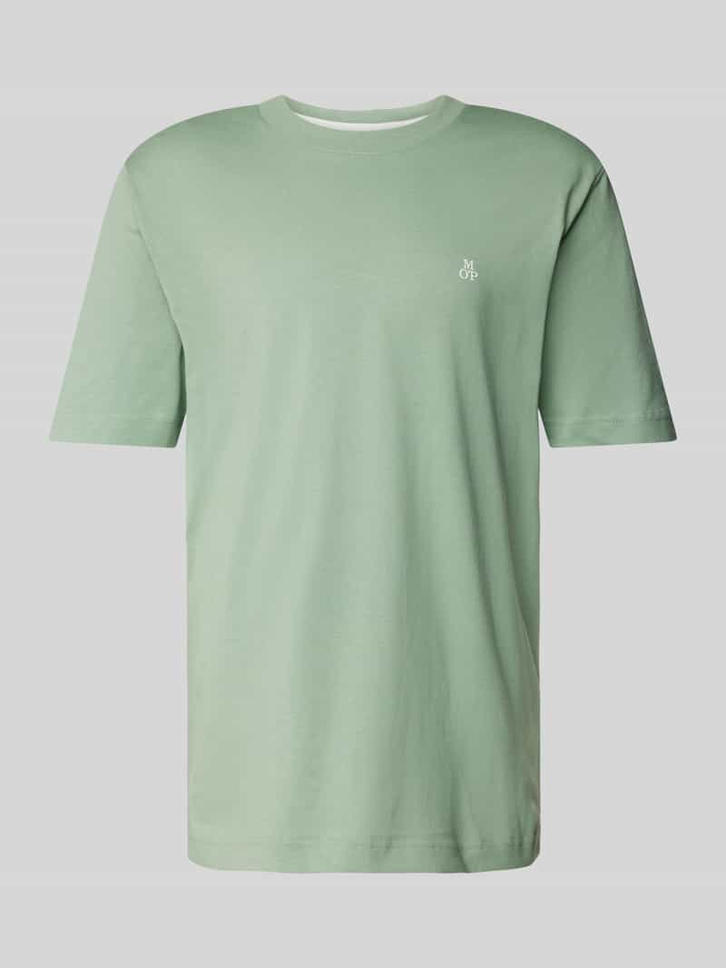 Marc O'Polo Regular fit T-shirt van puur katoen met logoprint