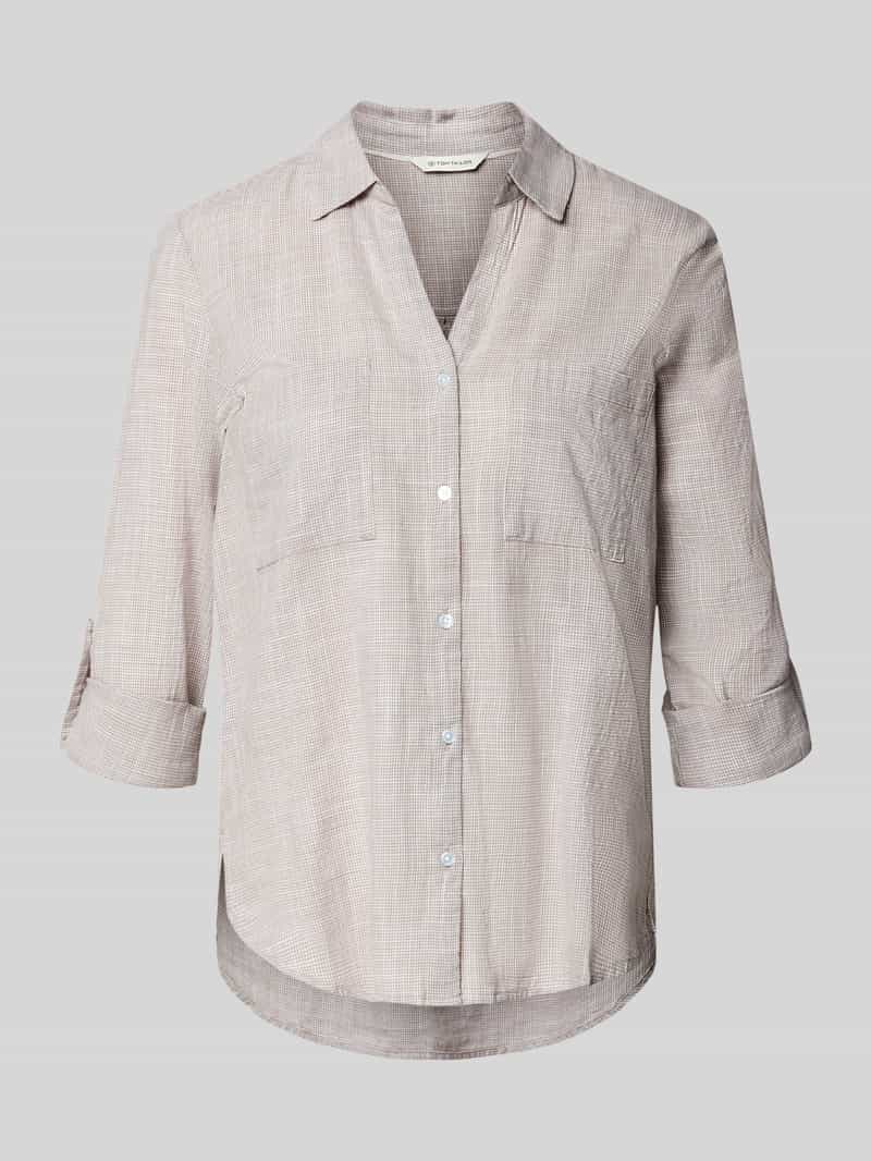 Regular fit overhemdblouse van puur katoen