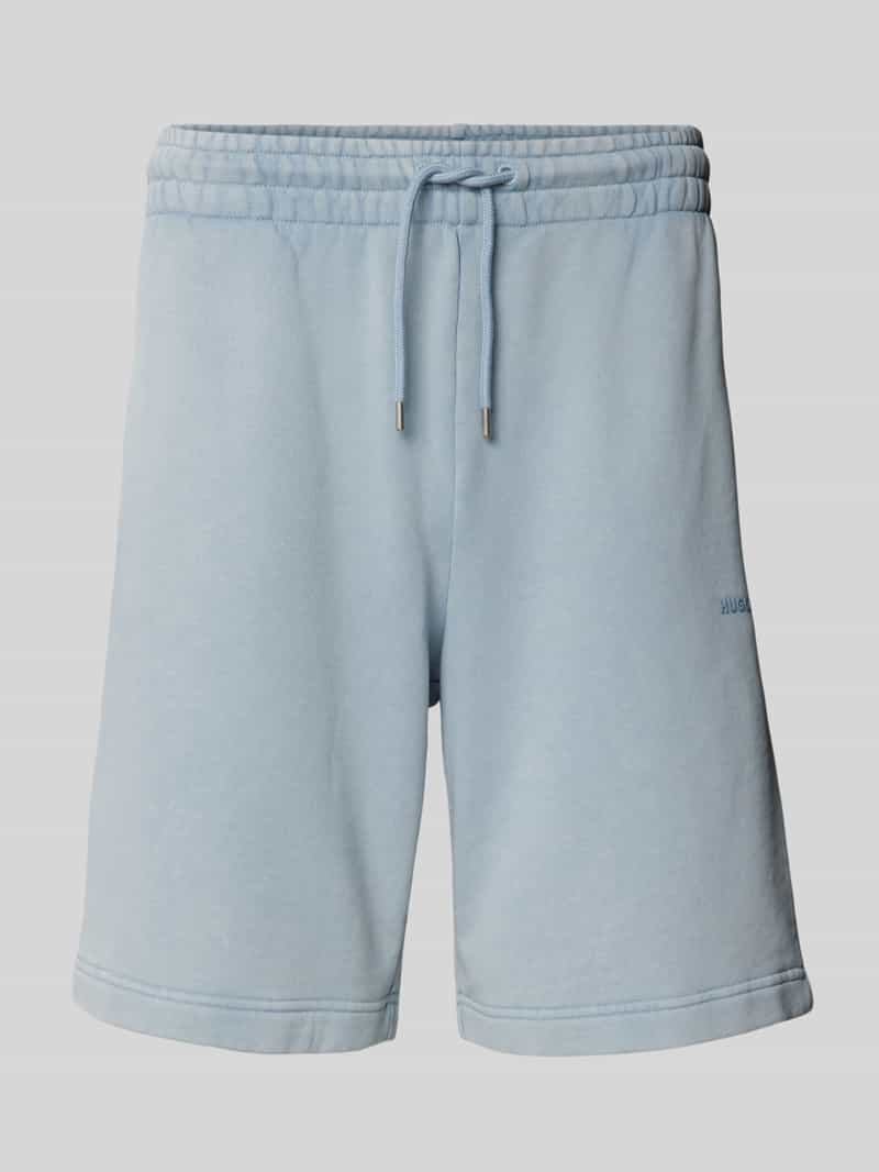HUGO Regular fit sweatshorts met labelprint model 'Dupaly'