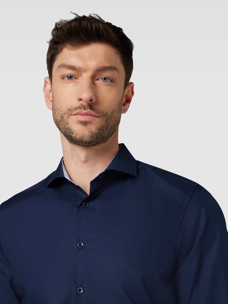 Eterna Slim fit zakelijk overhemd van popeline