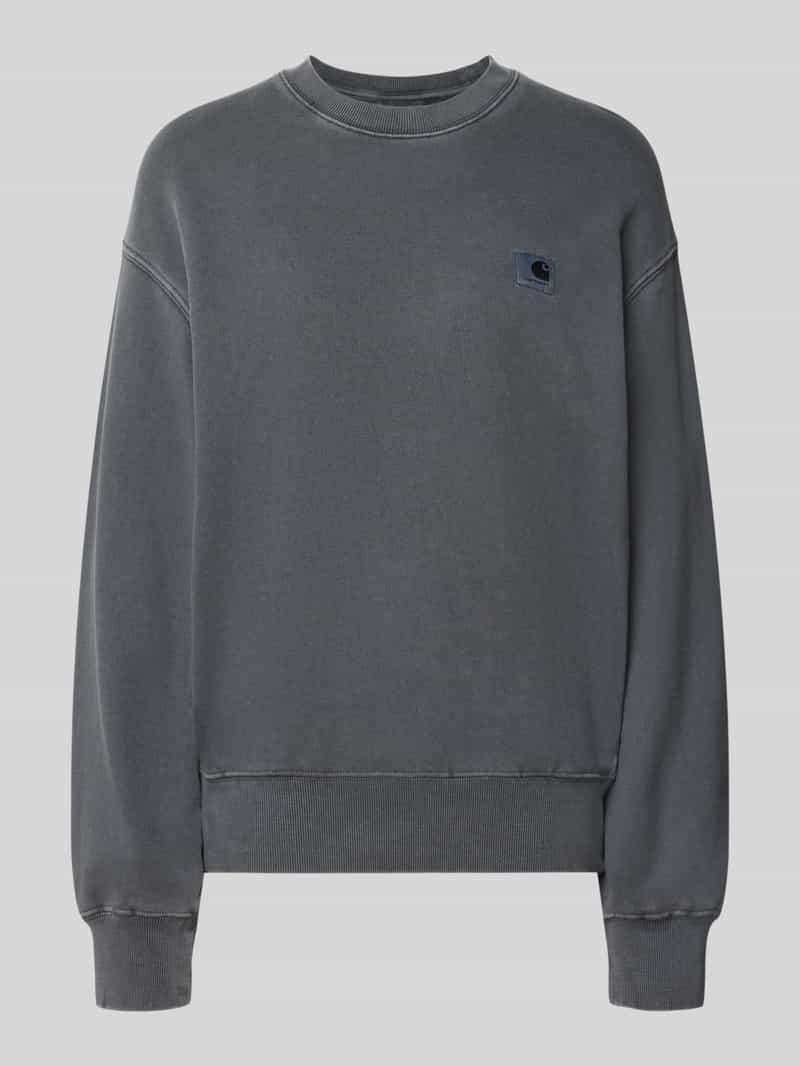 relaxed fit sweatshirt van puur katoen