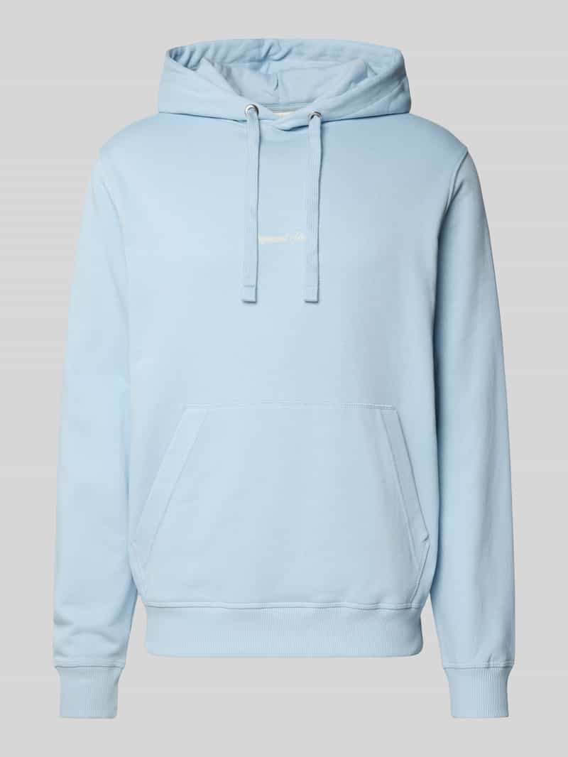 jack & jones Hoodie met kangoeroezak en labelstitching