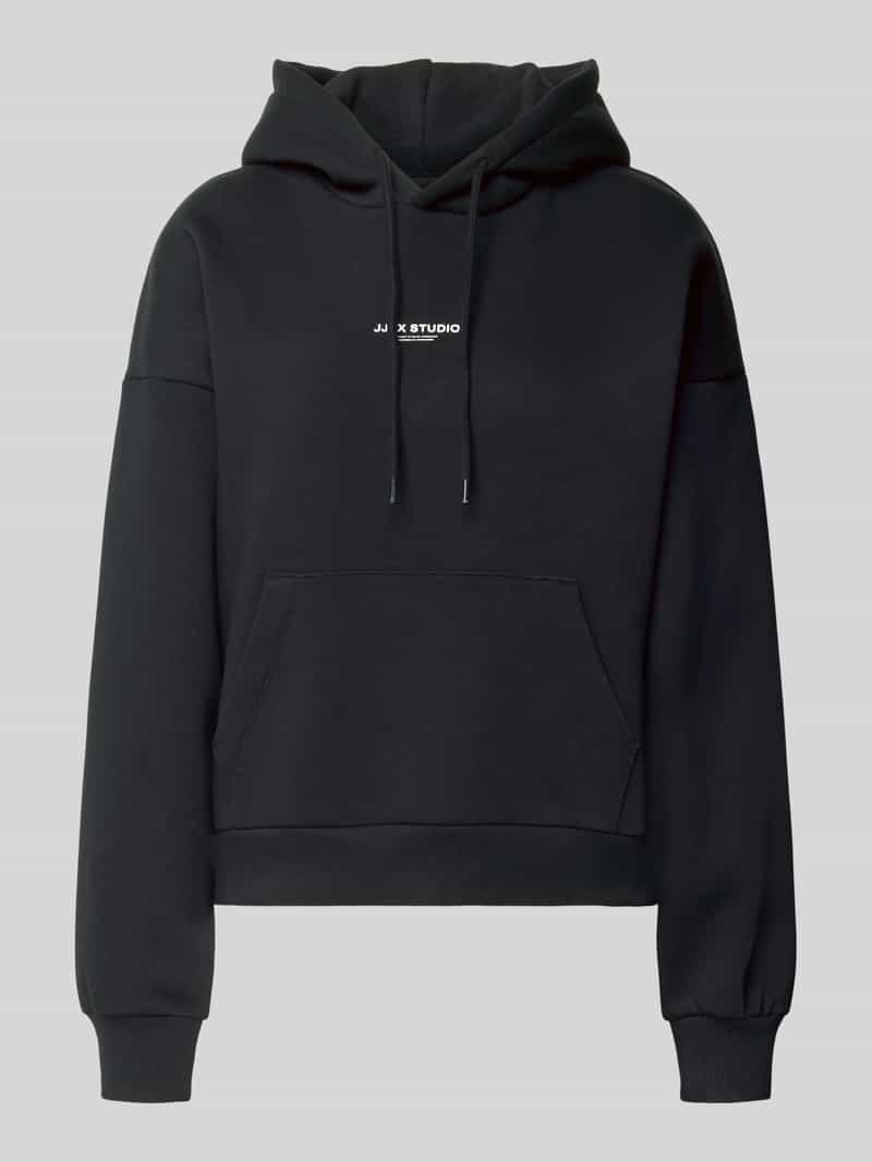 Hoodie met logo en kangoeroezak