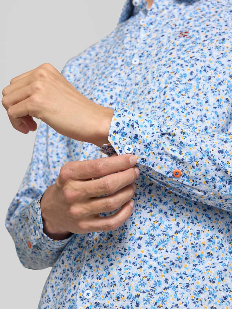 Napapijri Vrijetijdsoverhemd met labelstitching model 'RONGE'