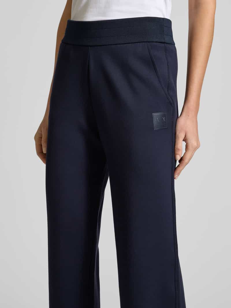 Armani Exchange Straight leg sweatpants met brede elastische band