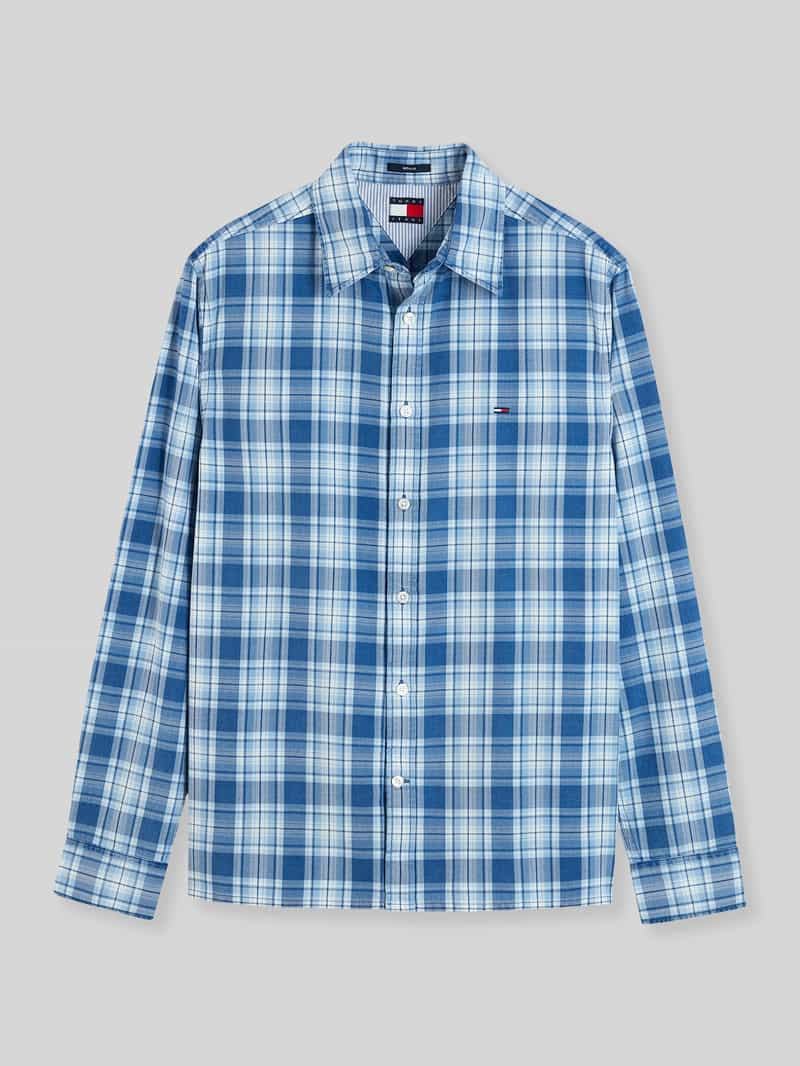 Tommy Jeans Regular fit vrijetijdsoverhemd van puur katoen