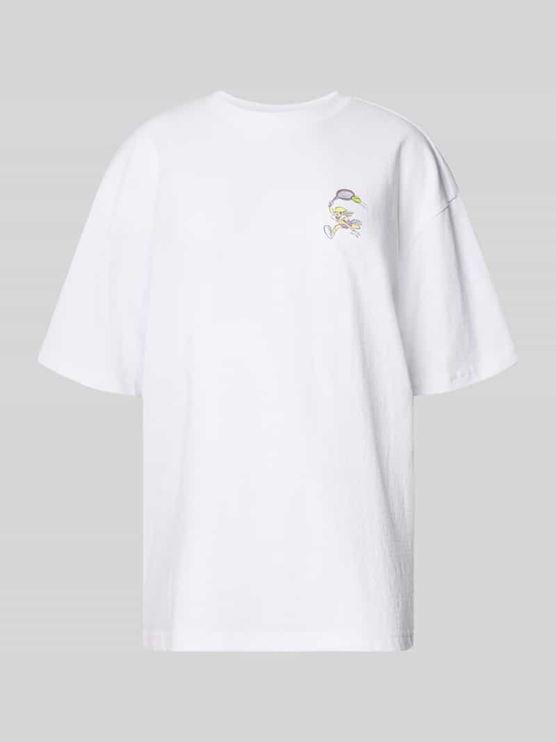 Oversized T-shirt met motiefprint