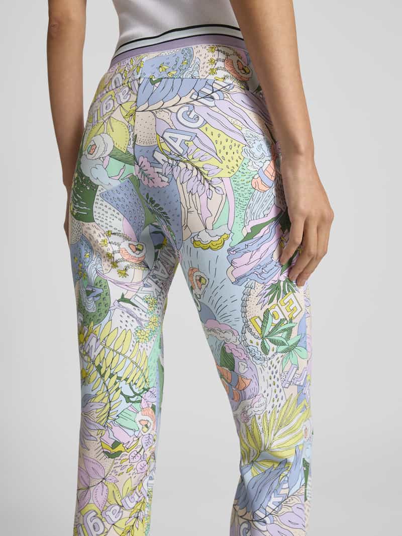 Marc Cain Skinny fit stoffen broek met vaste persplooien