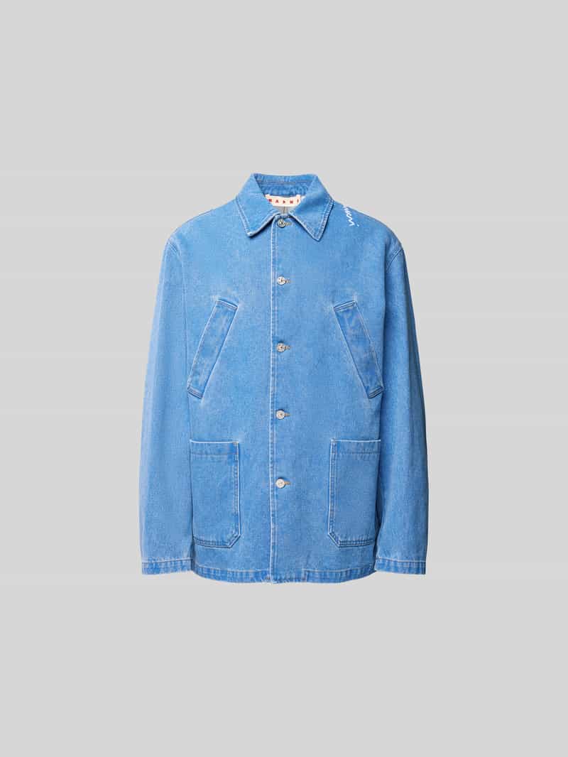 Overhemdjack in denimlook
