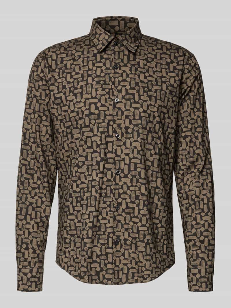 HUGO Slim fit vrijetijdsoverhemd van puur katoen model 'ERMO'