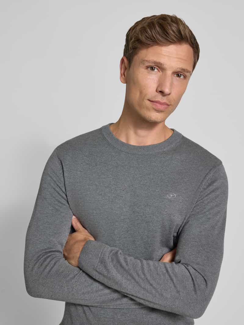 Tom Tailor Regular fit gebreide pullover van zuiver katoen