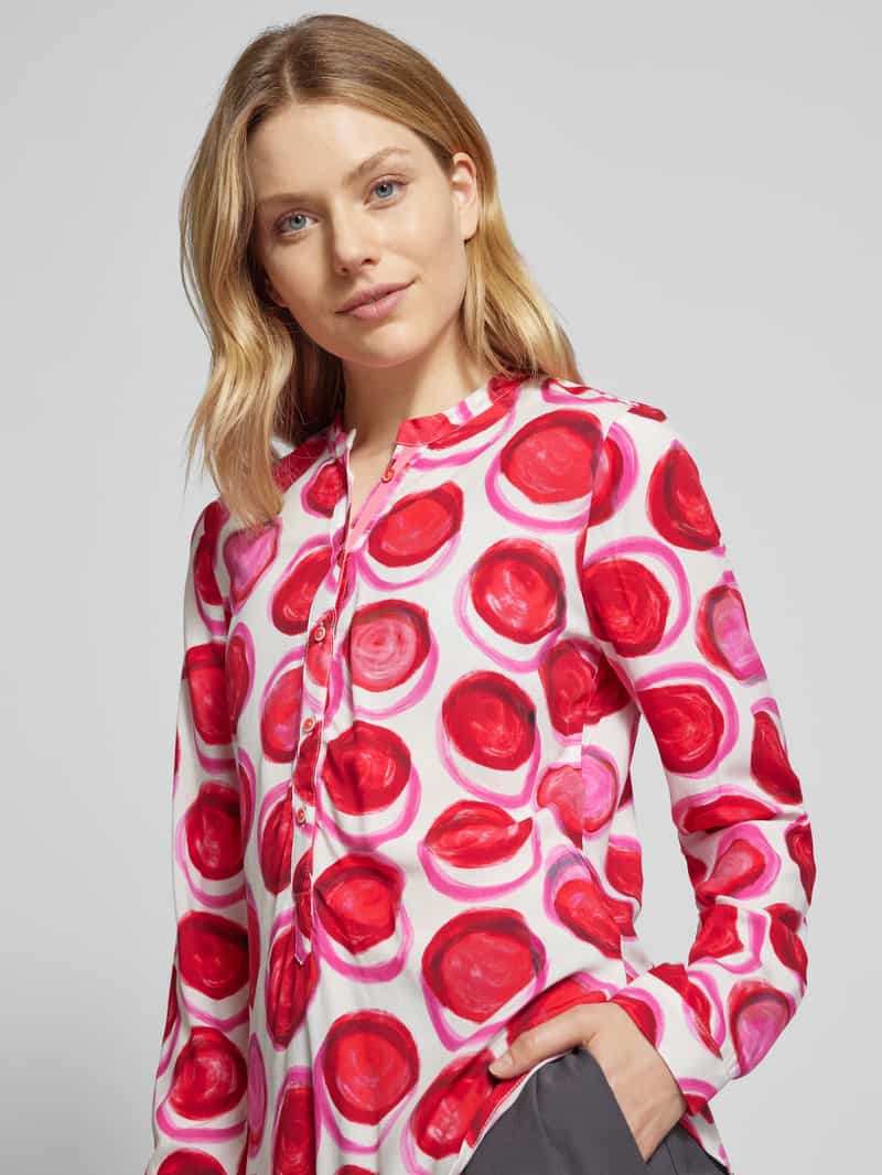 Emily Van den Bergh Blouse met korte knoopsluiting
