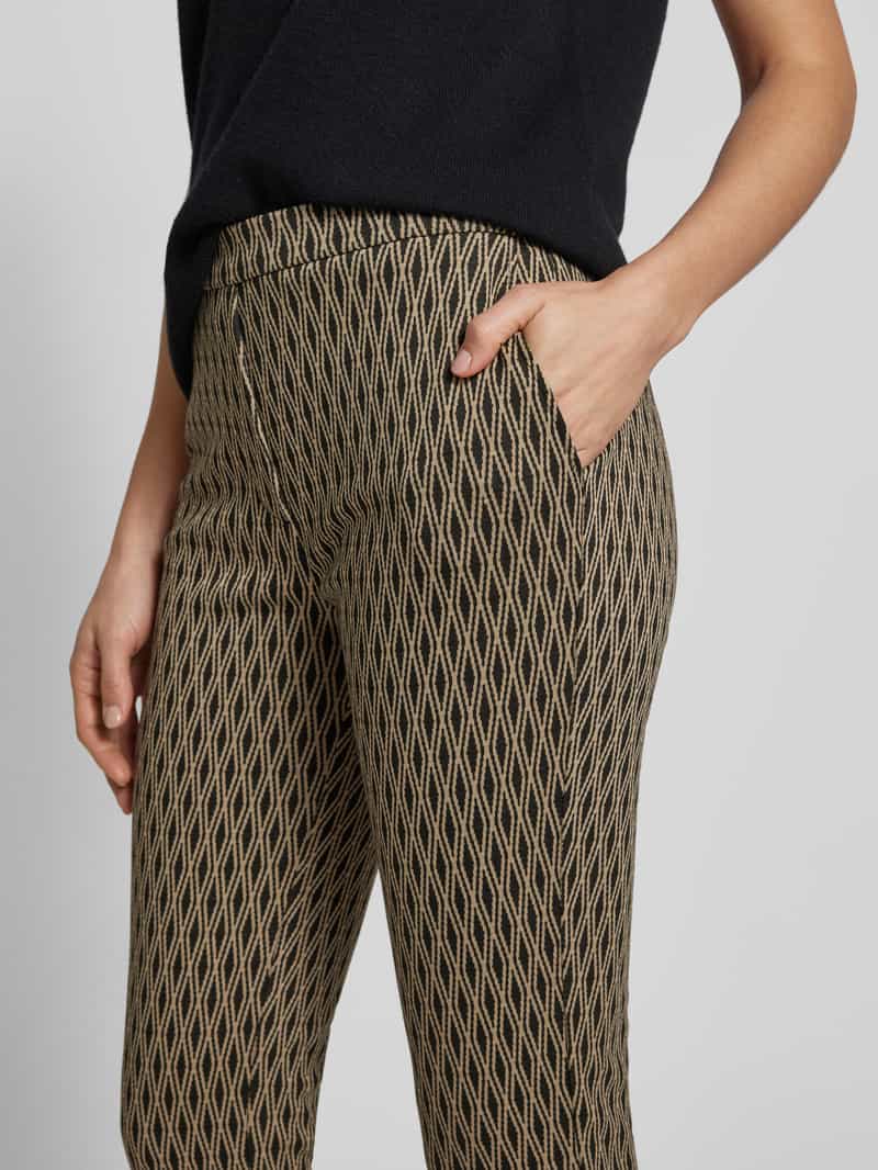 Christian Berg Woman Slim fit stoffen broek met elastische band