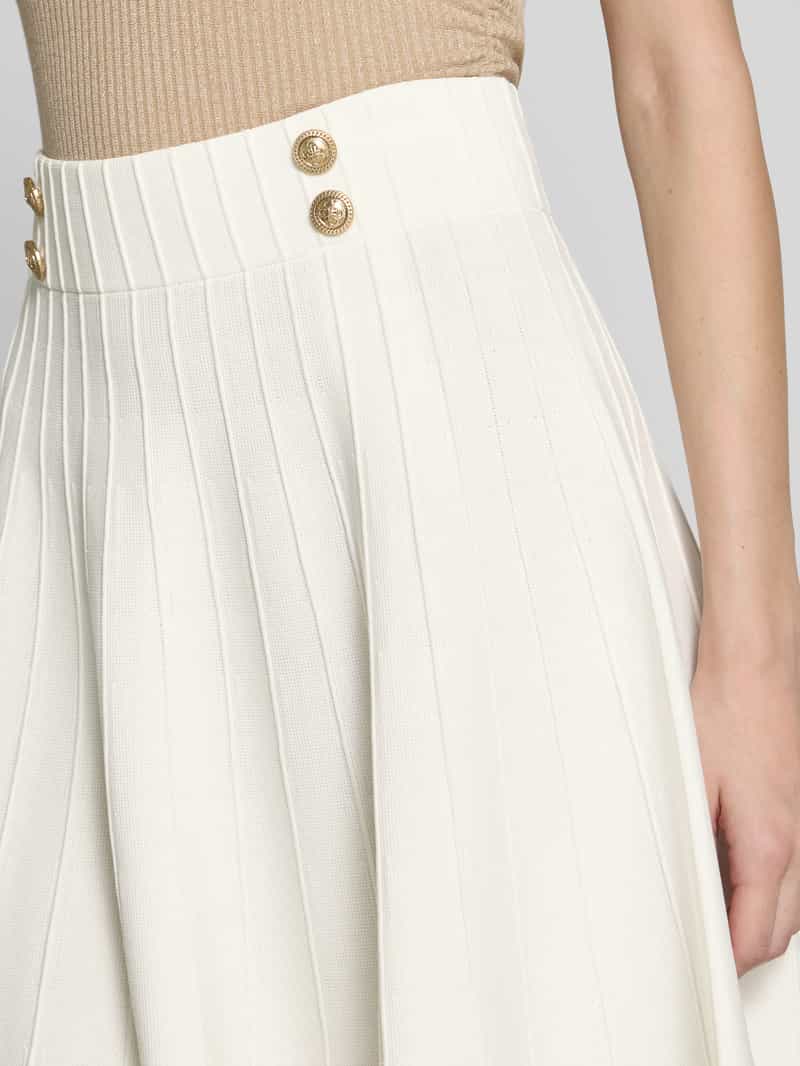 Guess Knielange rok met naadritssluiting model 'EMME'