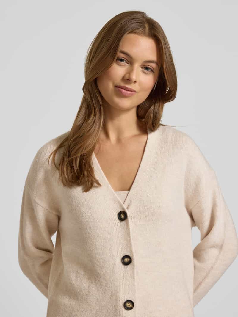 Christian Berg Woman Cardigan met V-hals en knoopsluiting