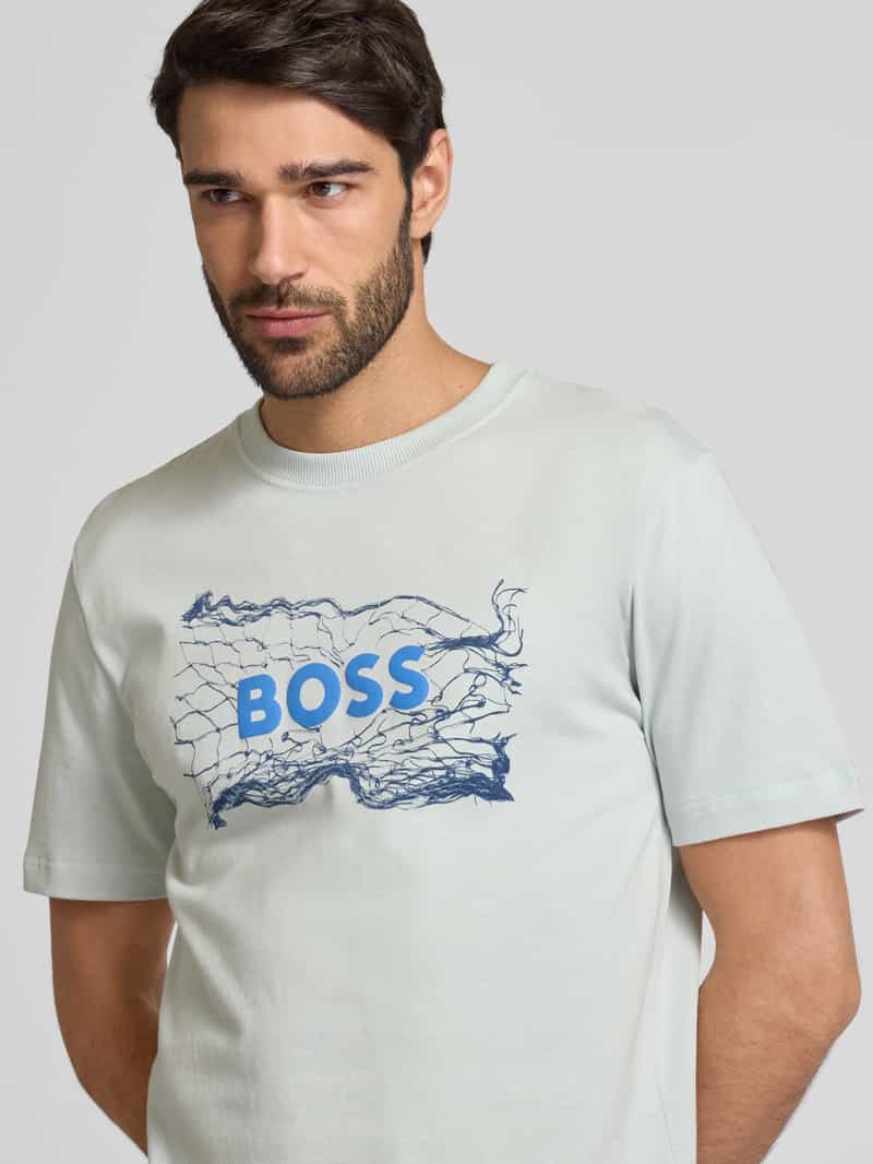 Boss Orange T-shirt met labelprint