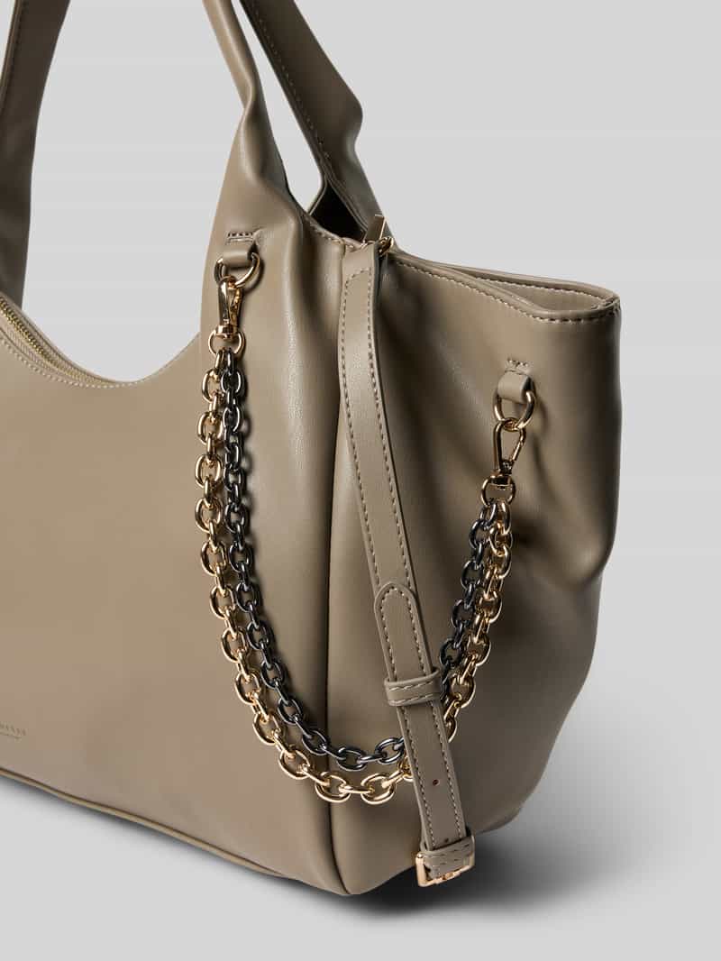 Seidenfelt Handtas met hengsels model 'LAINIO'