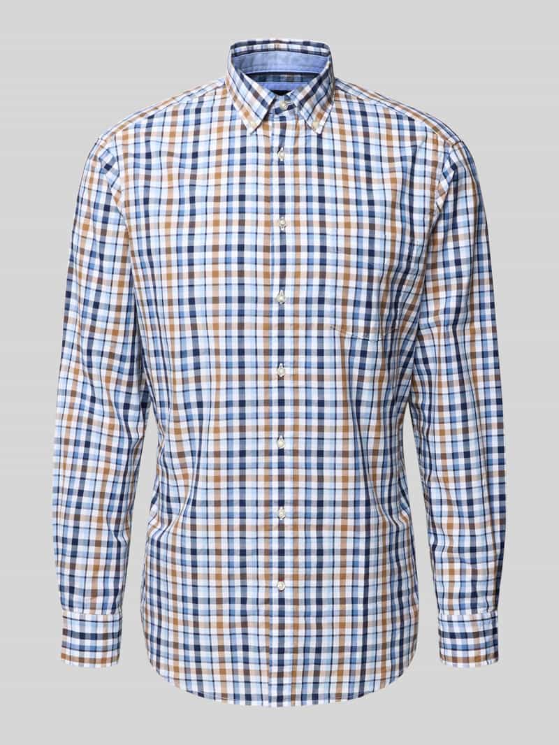 Christian Berg Men Vrijetijdsoverhemd met knoopsluiting