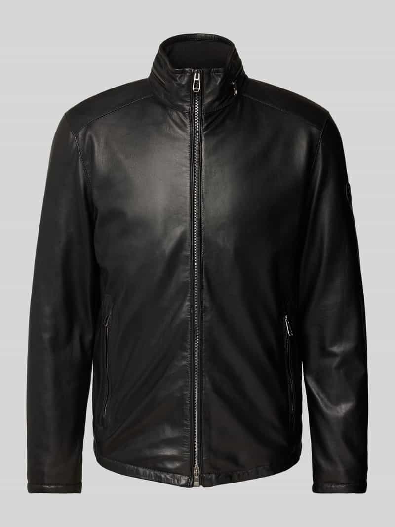 JOOP! Collection Leren jack met tweewegsritssluiting model 'Olaf'