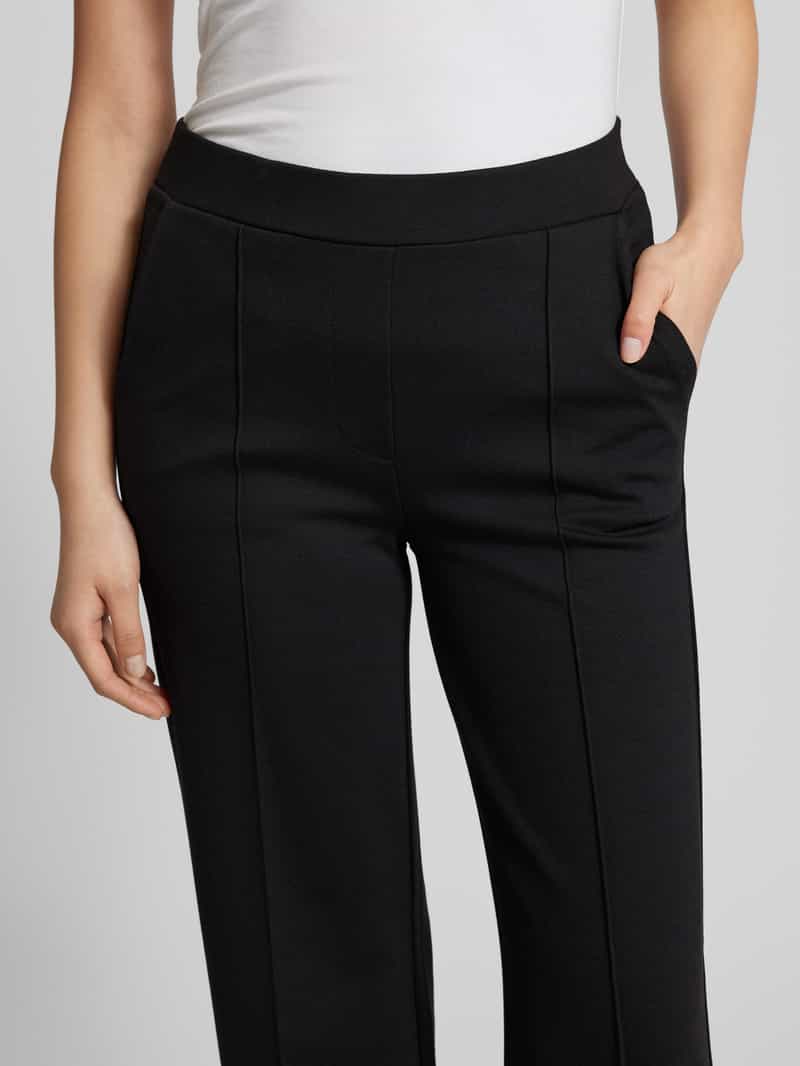 Smith and Soul Regular fit stoffen broek met vaste persplooien