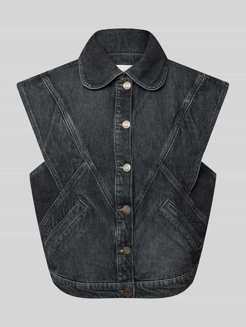 Bash Jeansgilet met strookzakken model 'MAX'