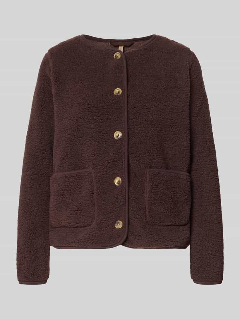 regular fit teddyjack met opgestikte zakken model 'SC-ONYX 2'