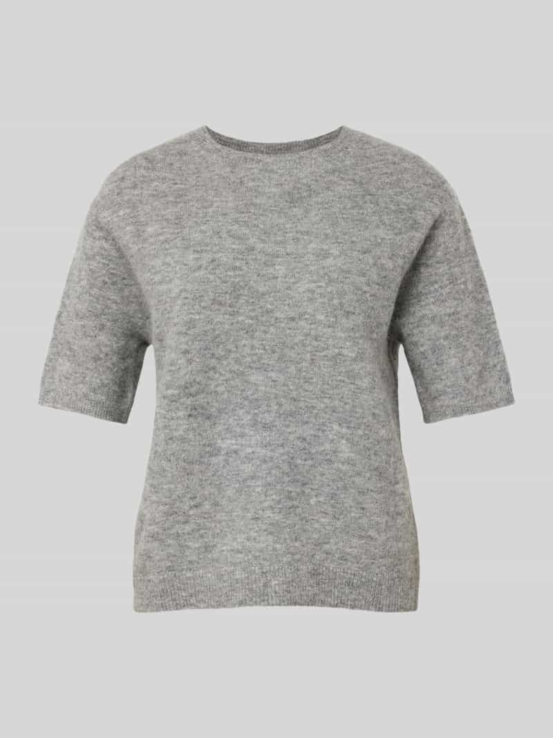 Christian Berg Woman Gebreid shirt van wolmix met ronde hals