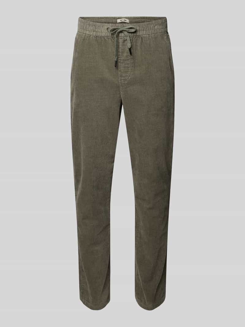 Only & Sons Tapered corduroy broek van katoenmix model 'LINUS'