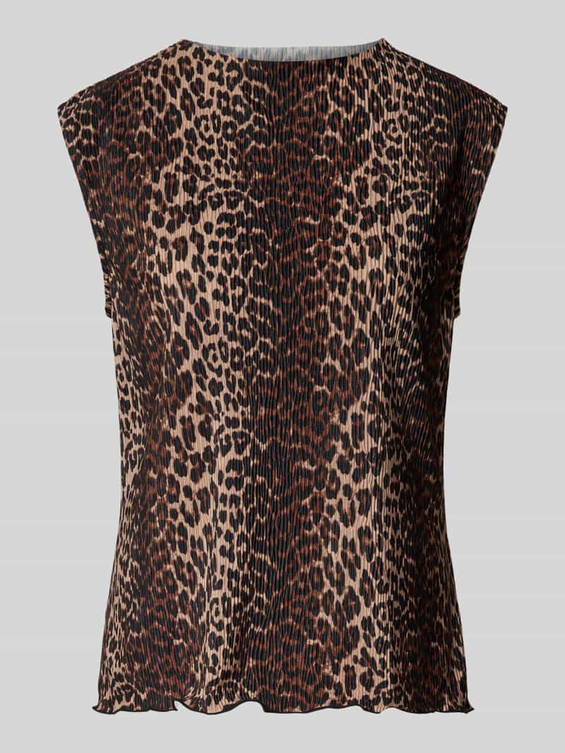 Pieces Slim fit top met crêpe afwerking model 'FLORA'