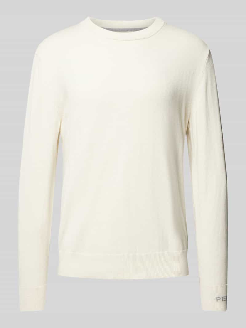 Gebreide pullover met ronde hals, model 'Andre'