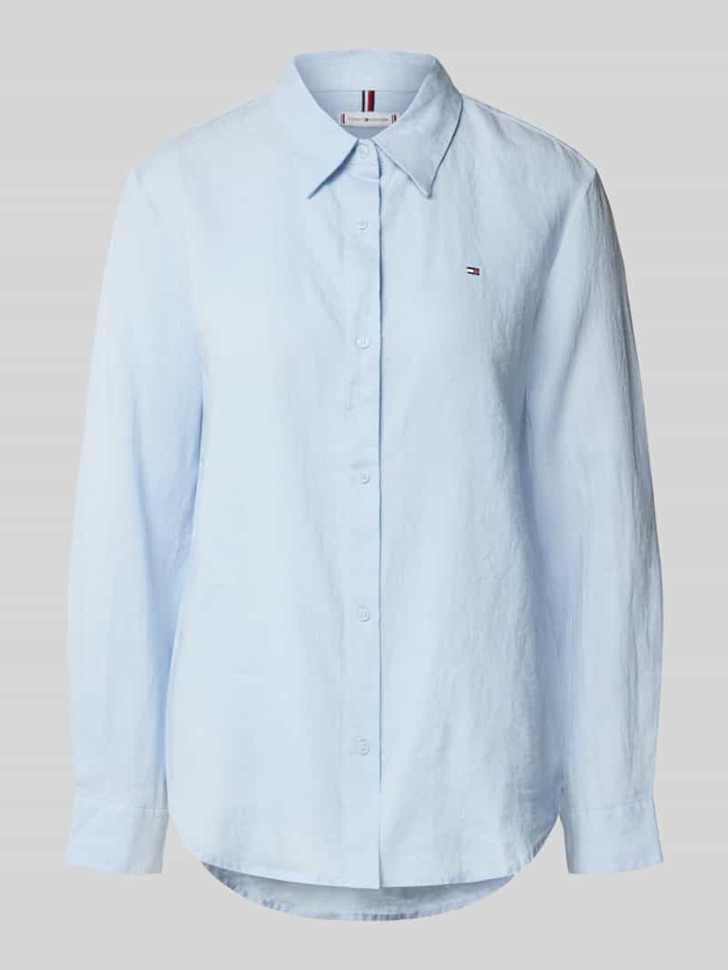 Tommy Hilfiger Regular fit overhemdblouse van puur linnen