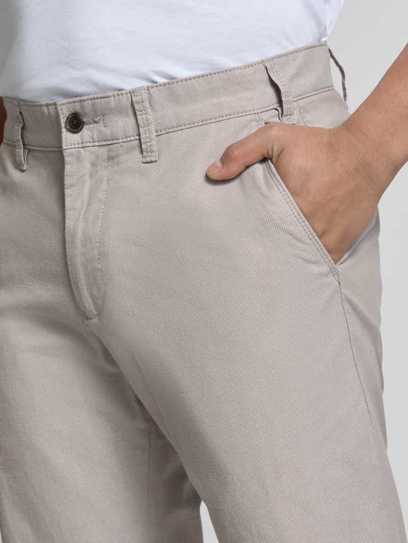 Christian Berg Men Regular fit chino met structuurmotief