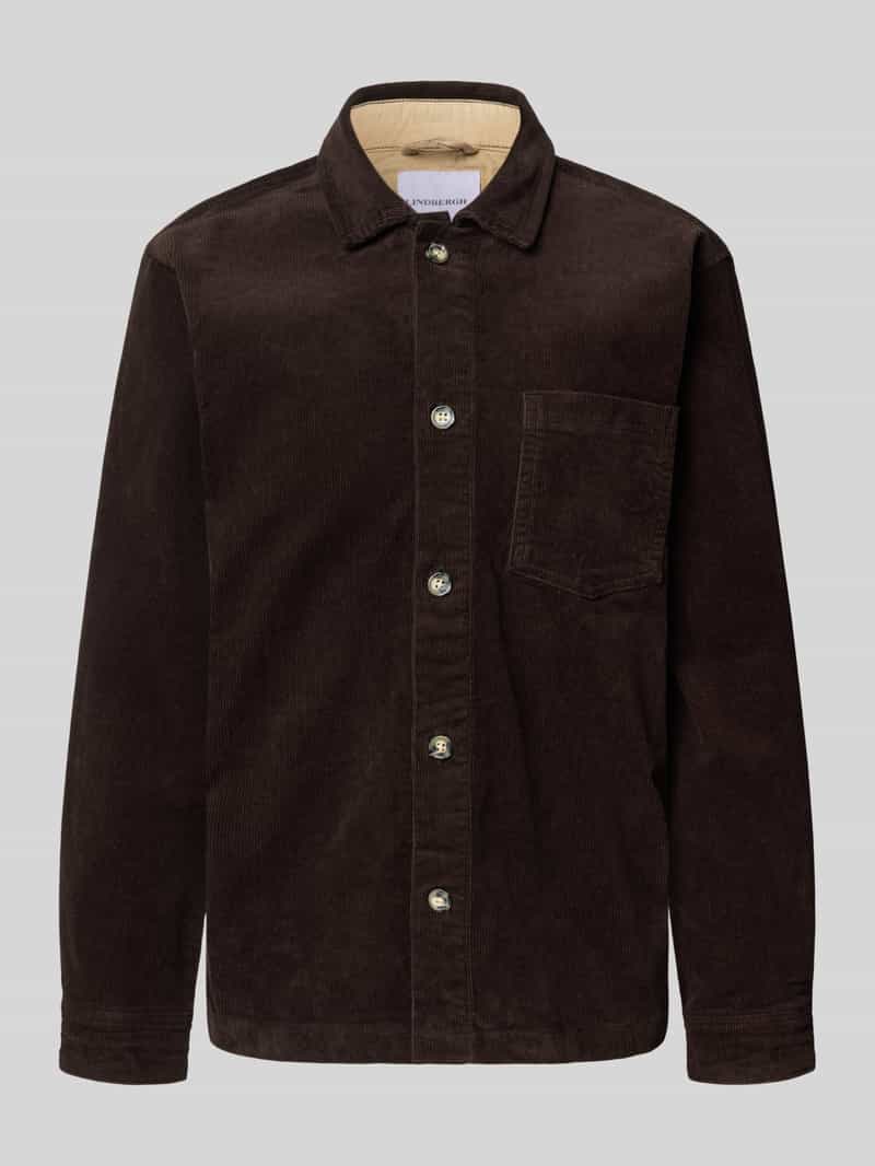 lindbergh Modern fit overhemdjack met borstzak model 'Superflex'