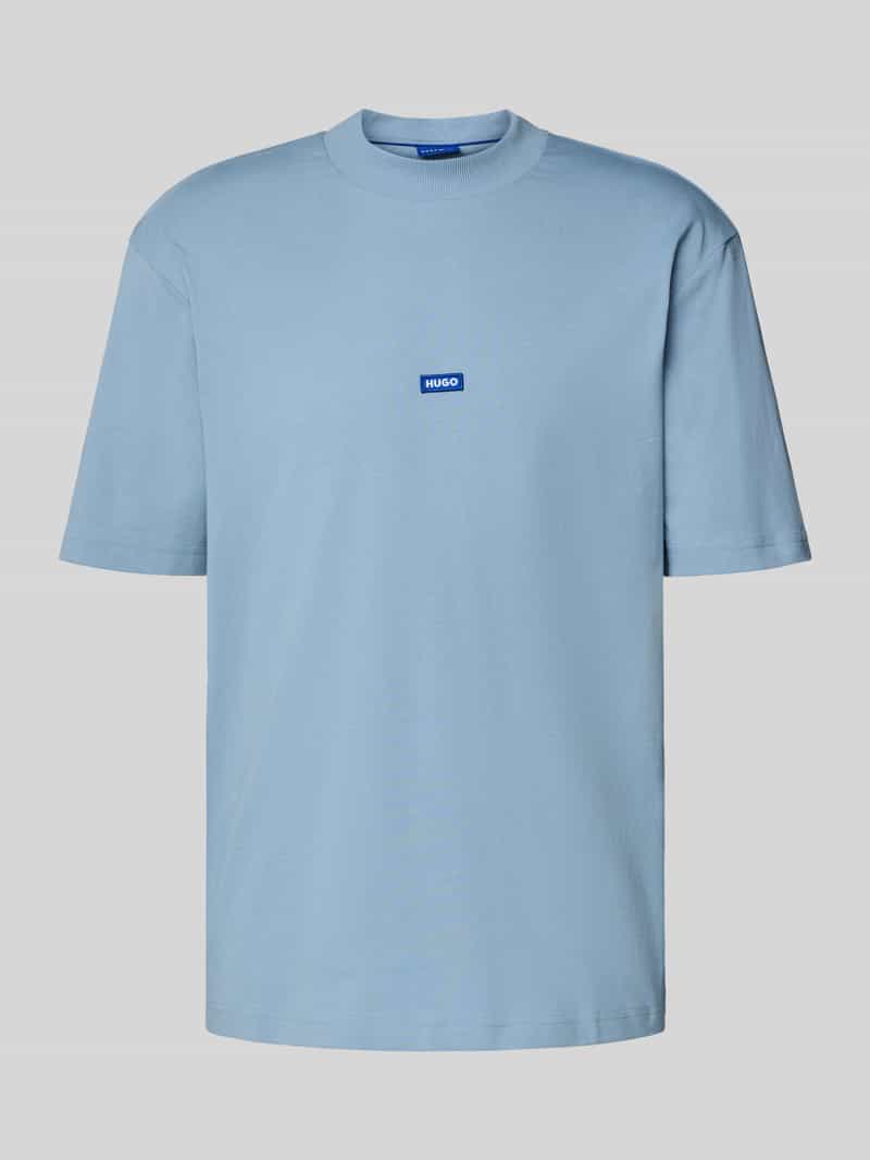 Hugo Blue Regular fit T-shirt van puur katoen model 'NIEROS'