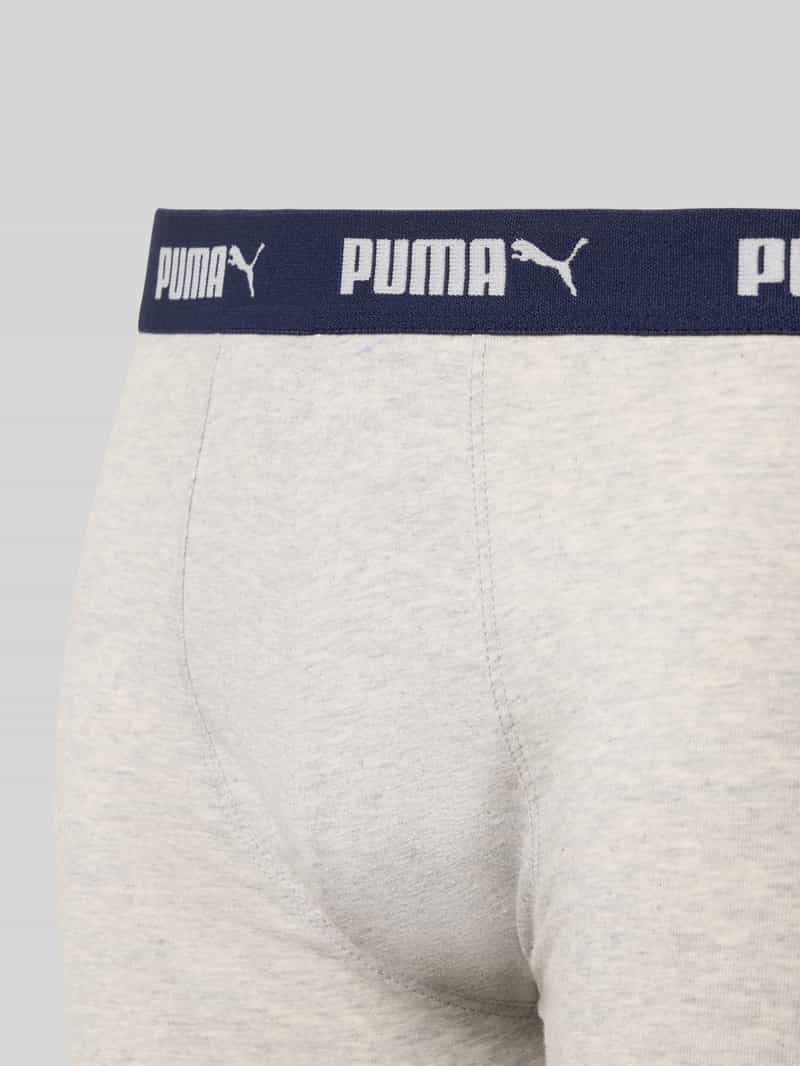 Puma Boxershort met elastische logoband in een set van 4 stuks