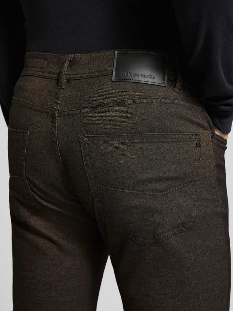Pierre Cardin Slim fit stoffen broek met viscose model 'Lyon'