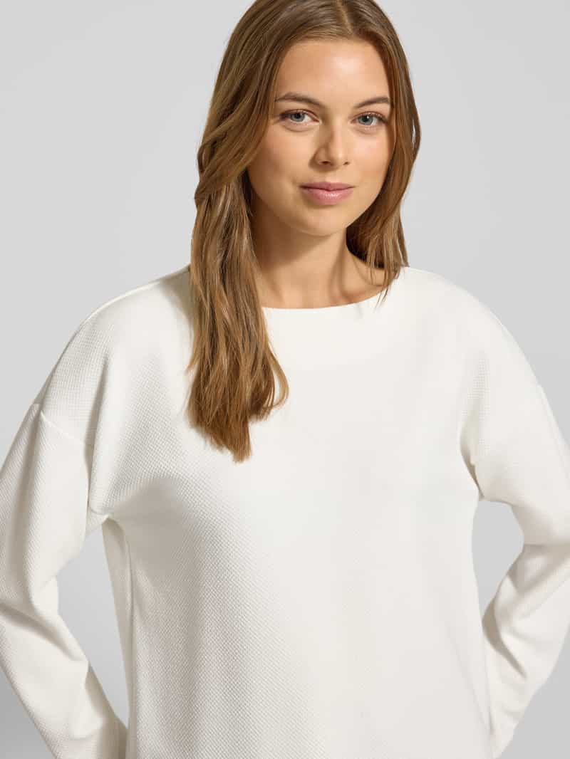 Jake*s Casual Longsleeve met ronde hals