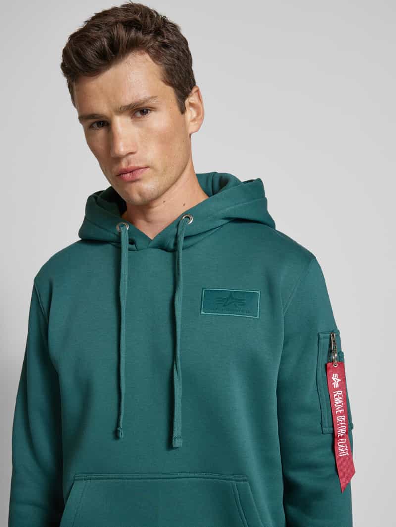 alpha industries Hoodie met labelpatch