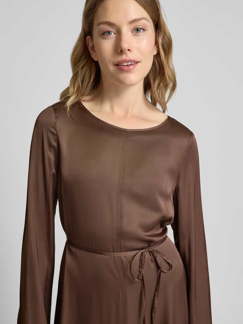 Marc O'Polo Shaped fit satijnen jurk van hoogwaardige viscose
