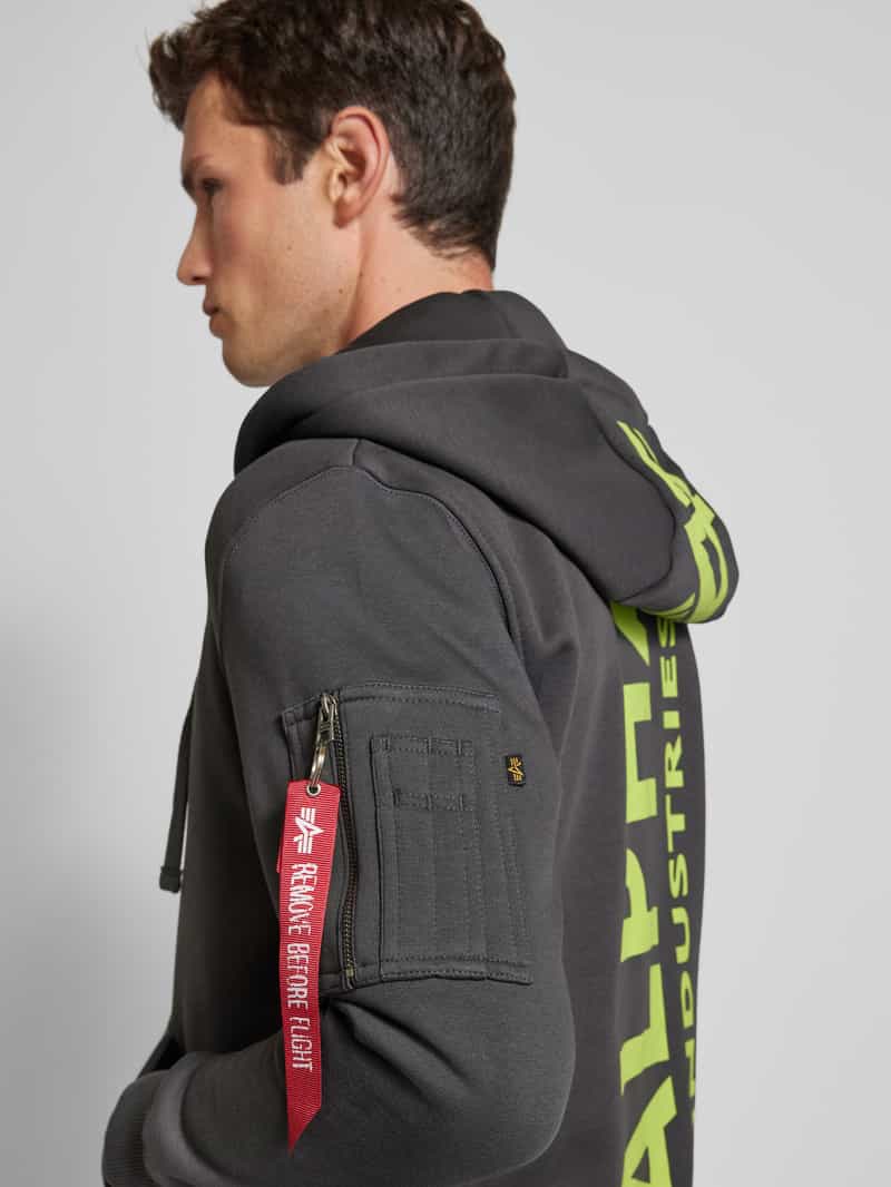 alpha industries Sweatjack met labeldetails
